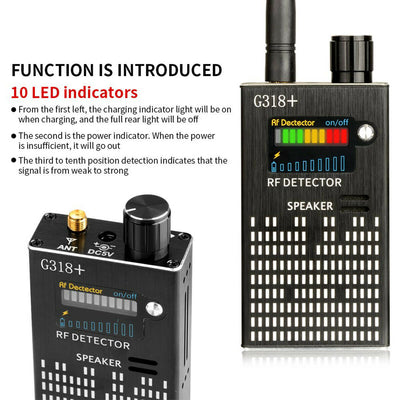 [2020 Latest Upgrade] Anti-Spy Wireless RF Signal Detector for Hidden Camera