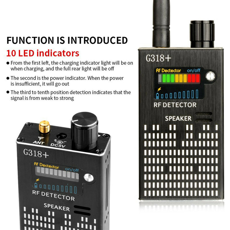 [2020 Latest Upgrade] Anti-Spy Wireless RF Signal Detector for Hidden Camera