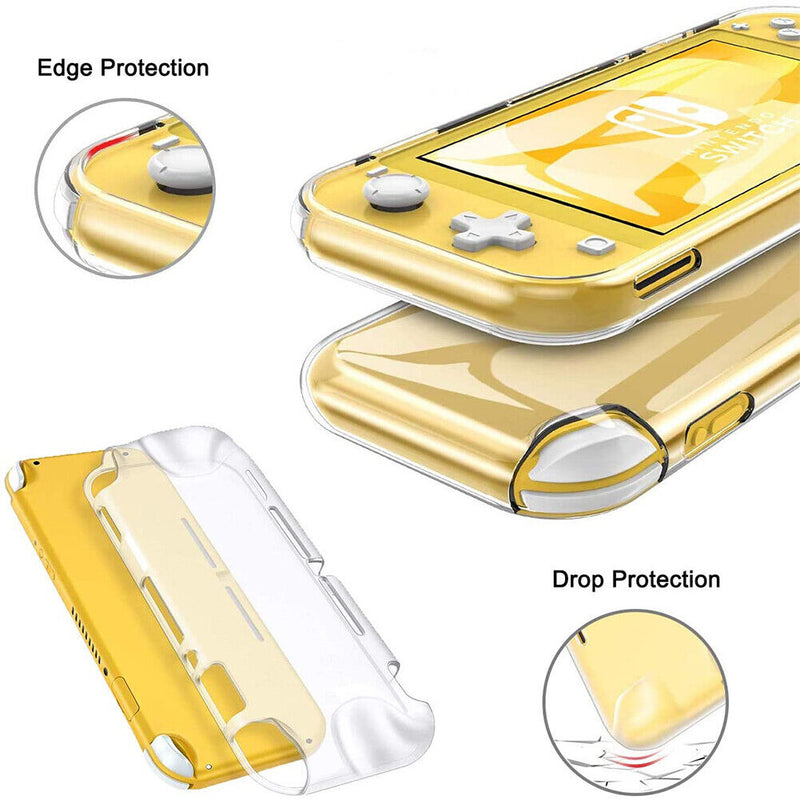 3 IN 1 Bundle Clear Case&HD Glass Film&6x Caps for Nintendo Swich / Switch Lite