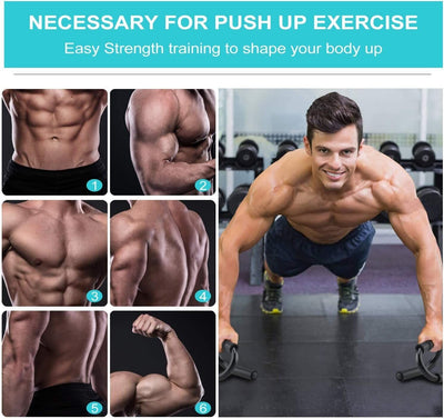 1 PAIR Push Up Bars Press Handles Fitness Train Gym Muscle Exercise Pushup Stand