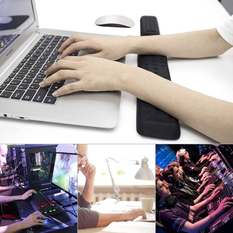 Keyboard and Mouse Wrist Rest Pad Memory Foam Support for Computer Laptop NEW