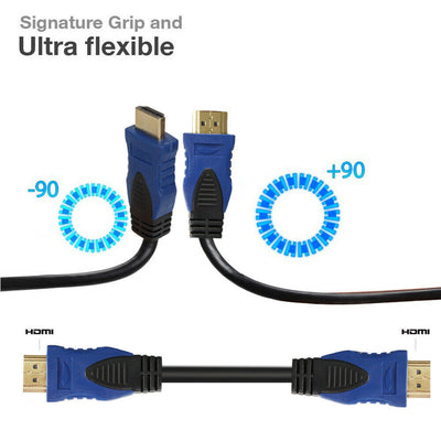 6FT 4K@60Hz Ultra HD HDMI Cable V2.0 High Speed 2160p UHD 3D CHROME HDTV Gold
