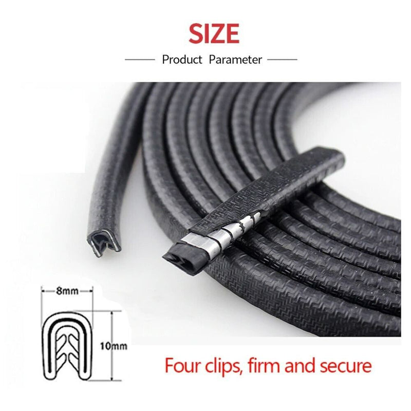 title" content="Channel Rubber Edge Trim -10Ft U Shape Automotive Weather Stripping, 7/16&quot;X11/32"