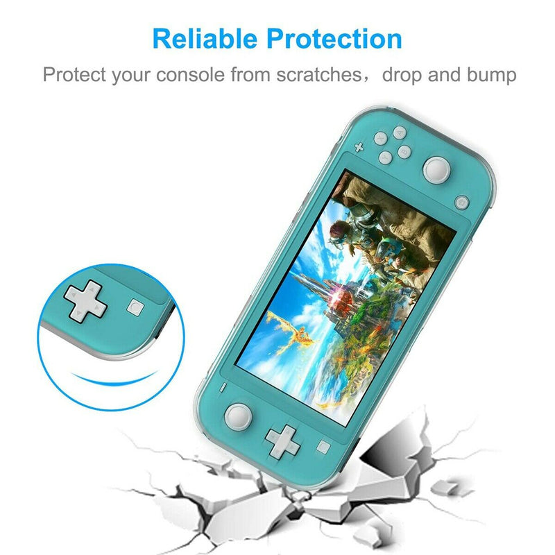 Nintendo Switch Lite Accessories-TPU Case Cover＆Tempered Glass Screen Protectors