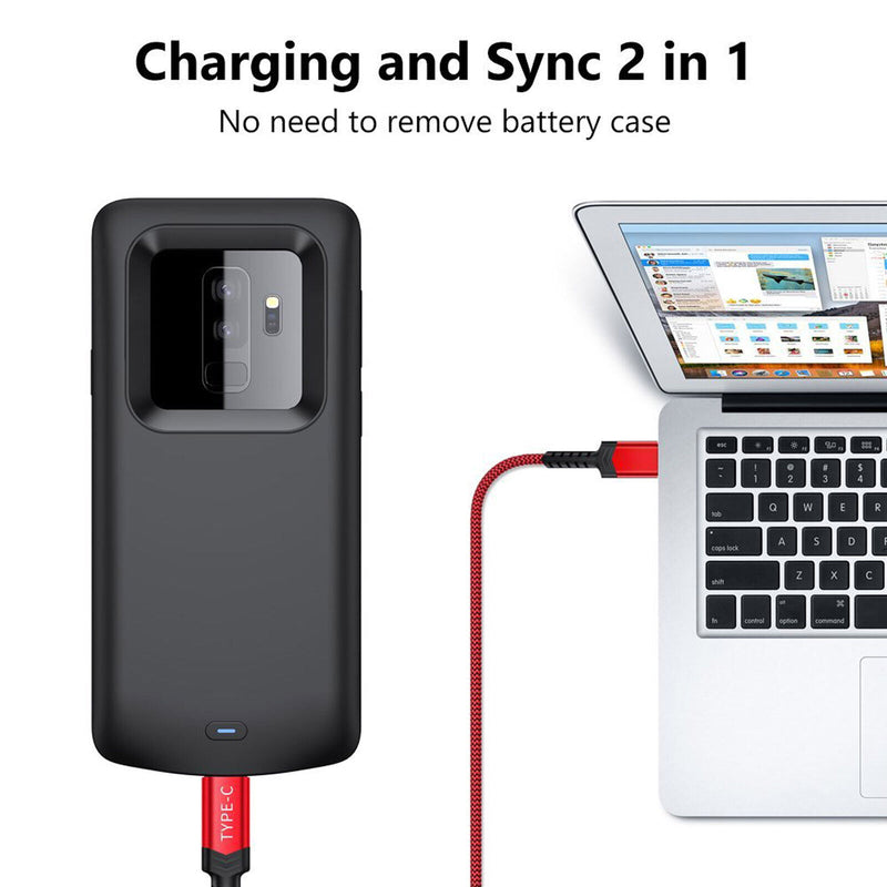 High Capacity & Slim Rechargeable Extended Charger Case for Galaxy S9 / S9 Plus