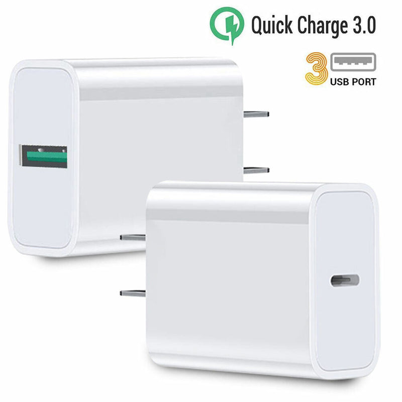 Portable & Safe Super Fast Charging PD 18W Wall Charger for Galaxy Note10+ / S20