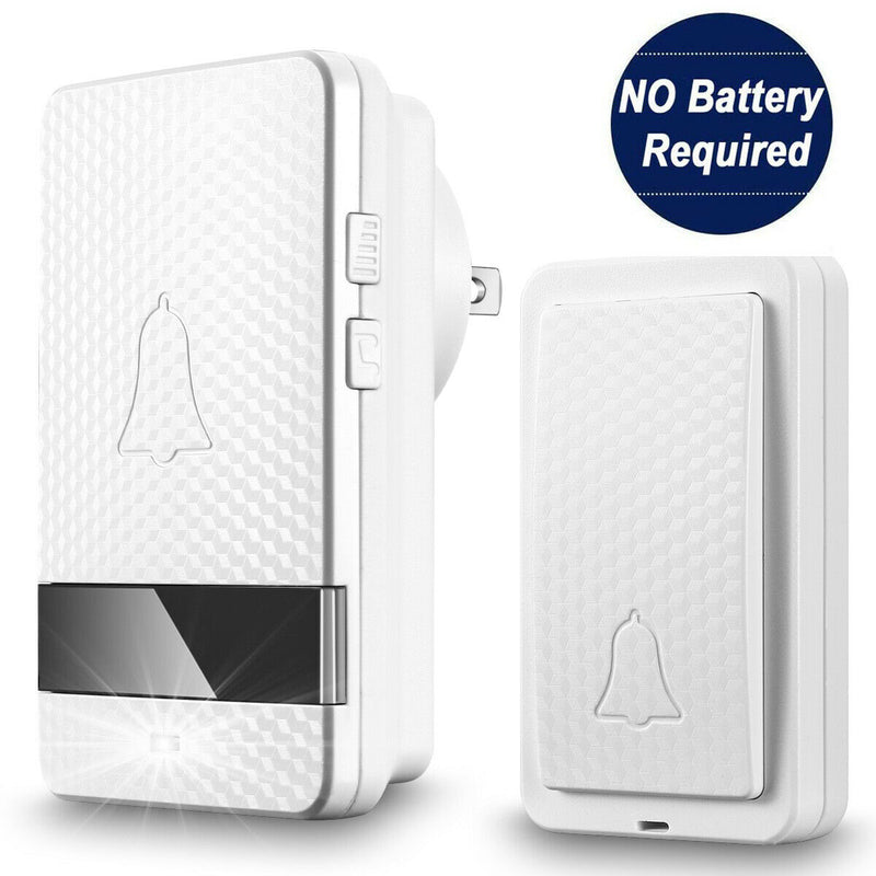 Wireless Doorbell Chime 2 Receiver 1 Transmitter 4 Volume 1000ft Door Bell Chime