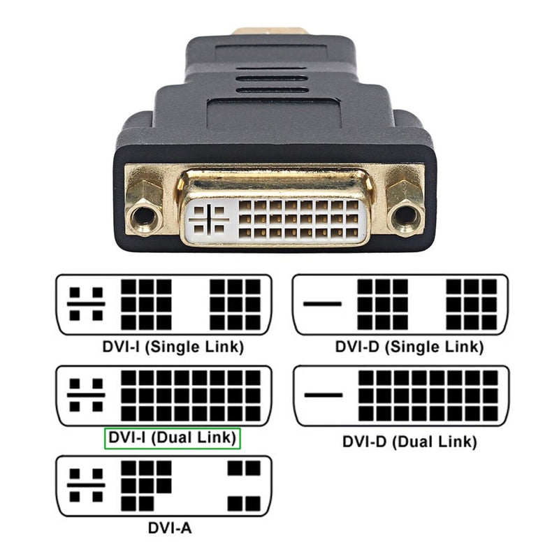 Gold Plated HDMI Male to DVI Female 24 + 5 Pin Adapter Connector for HDTV DVD