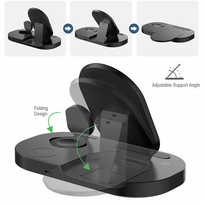 3 in 1 15W Fast Charging Pad Dock for Apple iPhone/iWatch Series, Samsung Galaxy