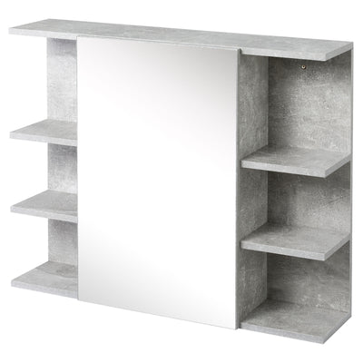 32" x 8" Medicine Cabinet Bathroom Wall Cabinet w/ Mirror Door Storage Shelf