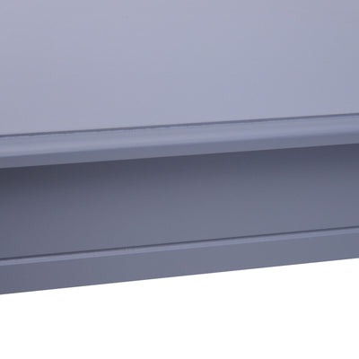 Wood Console Table 2-Tier Accent Table Hallway Grey