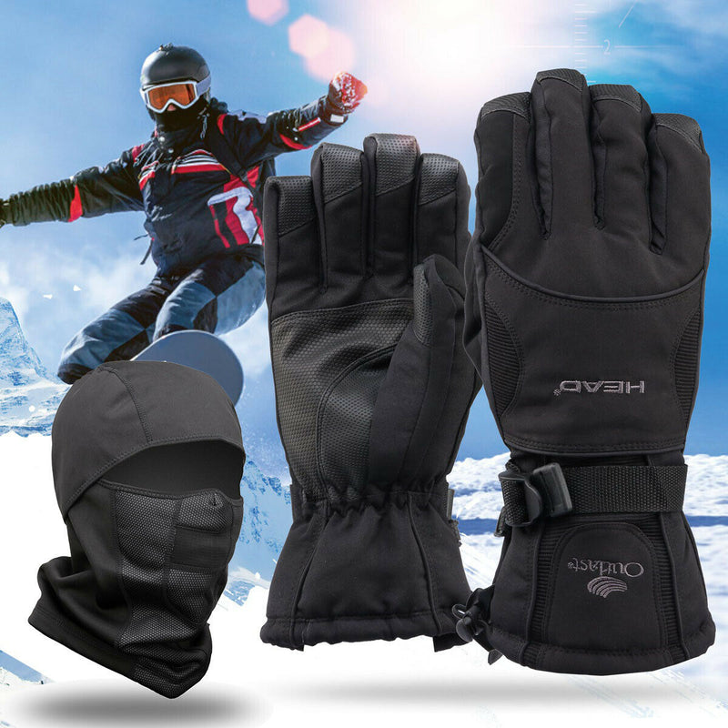 For Cold Weather Windproof Breathable Ski Face Mask + Super Warm Ski Gloves