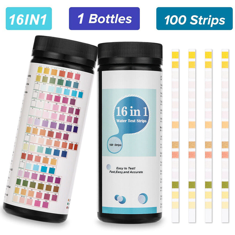 100pcs Chlorine Dip Spa Water Test Strips Tub SPA Swimming Pool PH Tester Paper