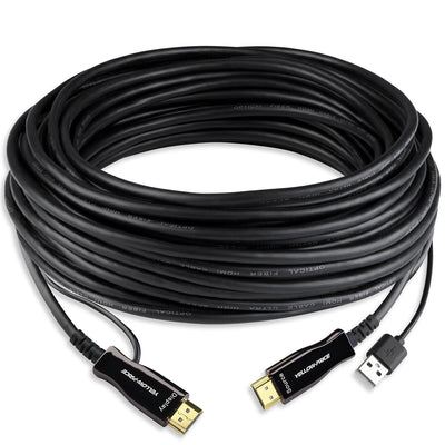 Real 8K@120Hz HDMI Fiber Optic Cable 15-66ft, High Speed 48Gbps HDMI 2.1 Cord