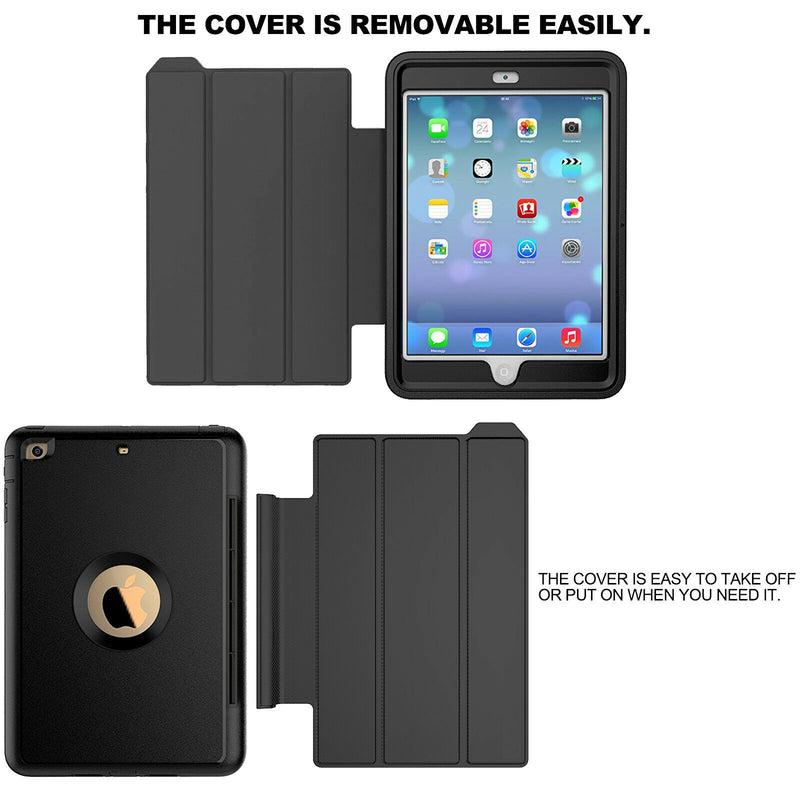 [Trifold Viewing Stand] Armor Case with Pencil Holder for iPad 8th 10.2" 2020