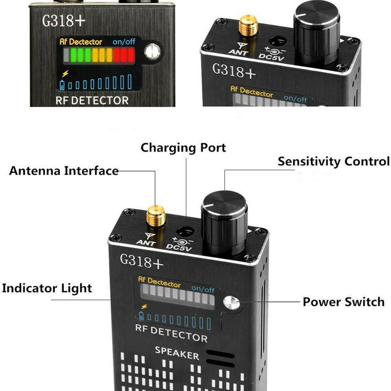 [2020 Latest Upgrade] Anti-Spy Wireless RF Signal Detector for Hidden Camera