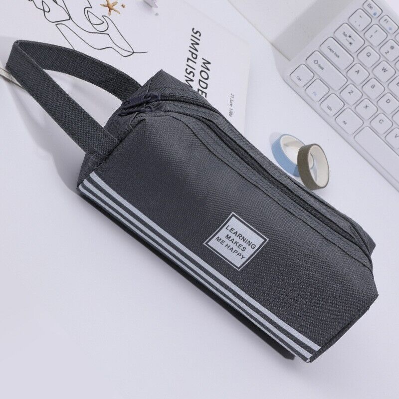 Pencil Case Zipper Pen Bag School Office Stationery Organizer Cosmetic pouch
