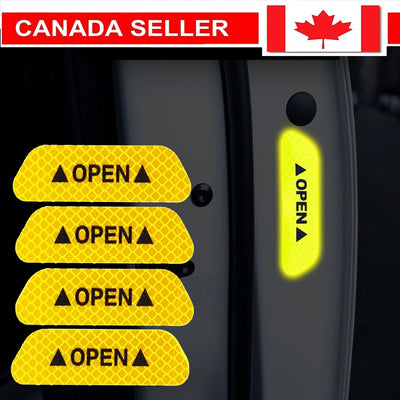 title" content="4PCS Car Door Stickers Universal Tape Safety Warning Mark Auto Driving Safety"