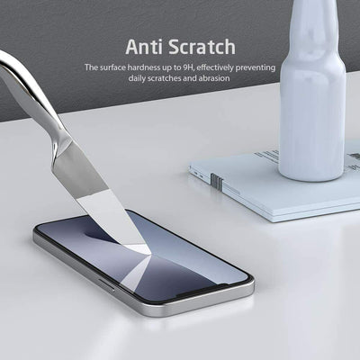 [2-Pack] 3D Curved Edges Tempered-Glass Film Case-Friendly for iPhone 13/13 Pro