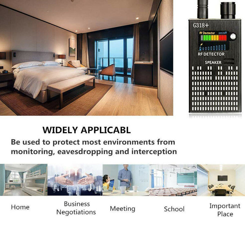 [2020 Latest Upgrade] Anti-Spy Wireless RF Signal Detector for Hidden Camera