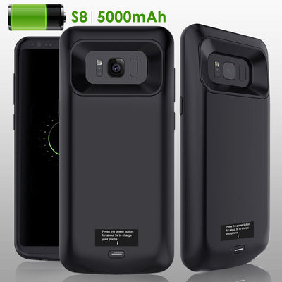 High Capacity & Slim Rechargeable Extended Charger Case for Galaxy S9 / S9 Plus