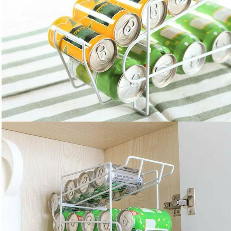 Double-layer Cans Storage Holders Racks Beverage Soda Coke Beer Can Dispenser