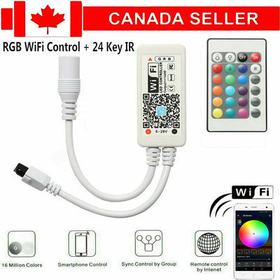 Wireless Smart WiFi LED RGB Light Strip Music Controller For Light Strips Alexa