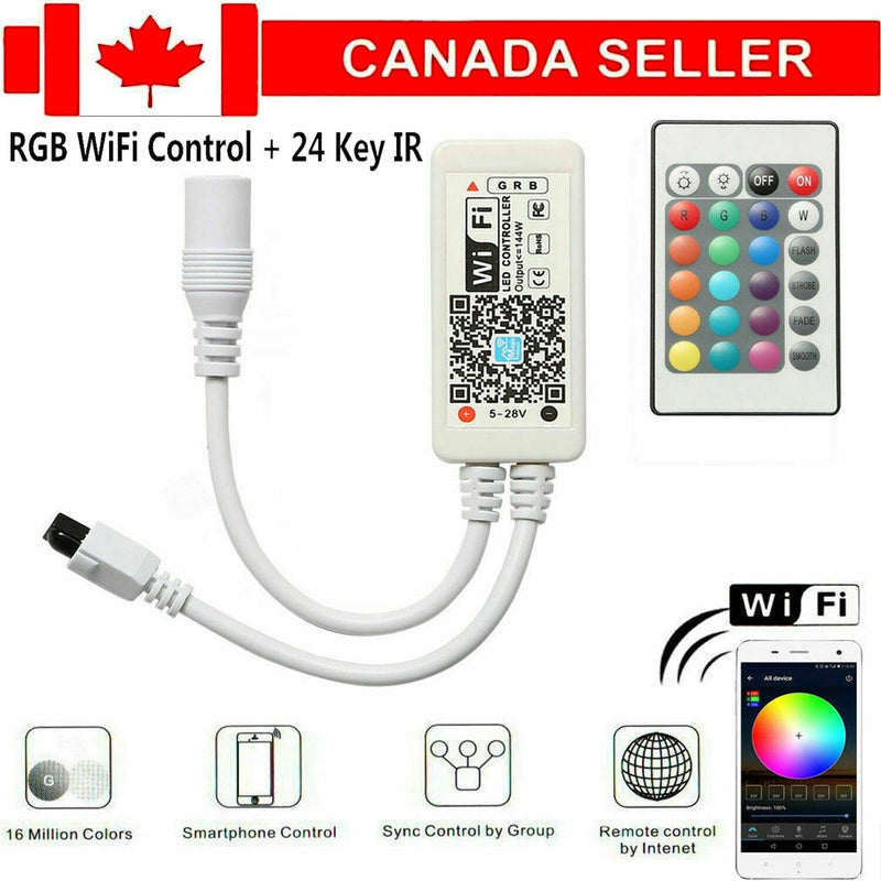 Wireless Smart WiFi LED RGB Light Strip Music Controller For Light Strips Alexa