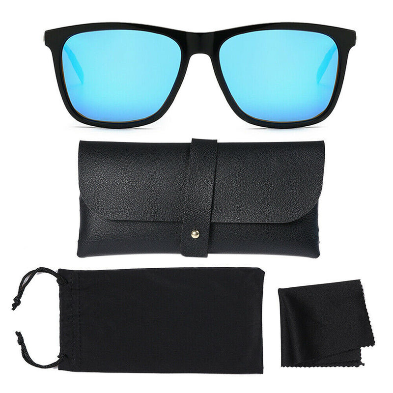 100% UV Blocking Lightweight HD Polarized Sunglasses with Classic Leather Case