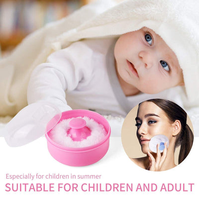 CACare Body Soft Tool Infant Puff Sponge Case Baby Powder Puff Newborn Product