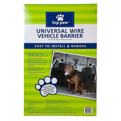 36"-57" Adjustable Vehicle Pet Barrier Dog Fence for SUV Vans Trucks