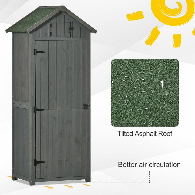 Garden Shed Storage House Water-resistant All-weather Cover -Grey