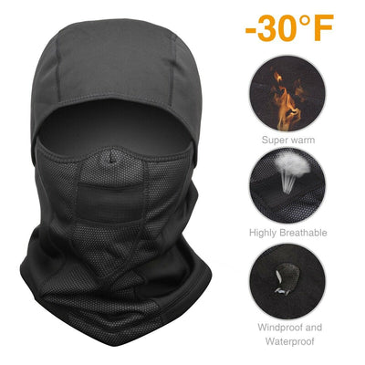 For Cold Weather Windproof Breathable Ski Face Mask + Super Warm Ski Gloves