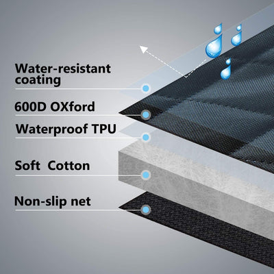 Waterproof Heavy Duty Front Dog Seat Cover, Nonslip &amp; Scratch Proof For Pets