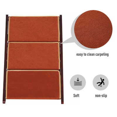 2-in-1 Portable Folding Safety Pet Stairs / Ramp for Dogs and Cats 842525141710