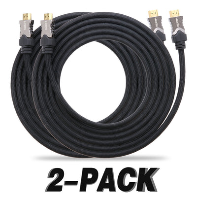 10FT/3M Ultra High Speed PREMIUM Braided UHD 8K HDMI Cable w/HDCP 2.2 eARC HDR