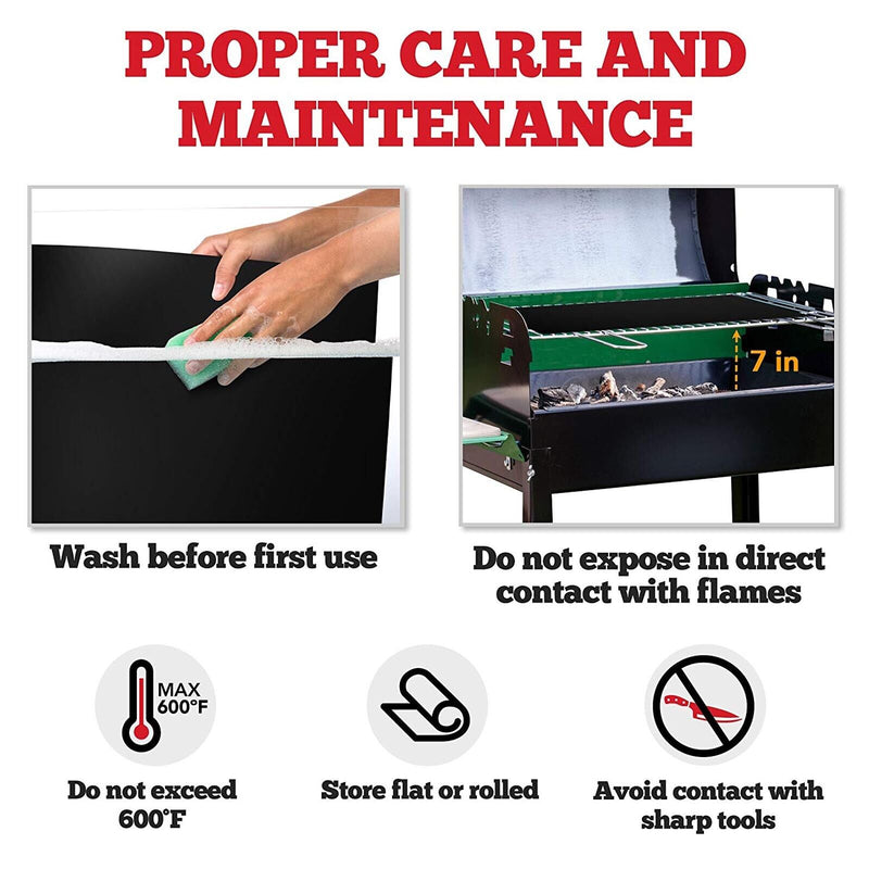 10 PCS BBQ Grill Mat Bake Non Stick Grilling Mats Barbecue Pad