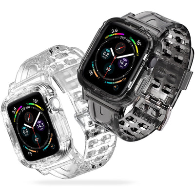 Rugged Protective Case with TPU Band Strap for Apple Watch Series 1 2 3 4 5 6 SE