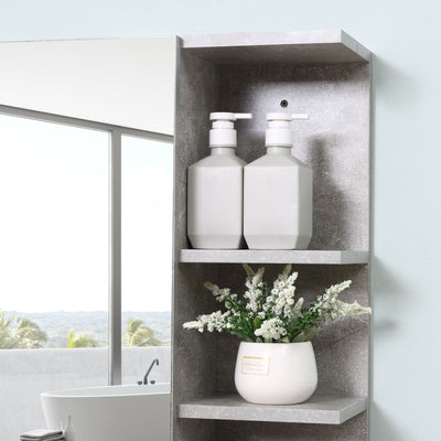 32" x 8" Medicine Cabinet Bathroom Wall Cabinet w/ Mirror Door Storage Shelf