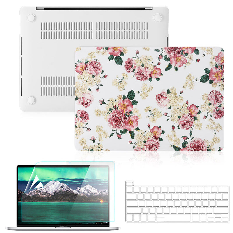 3 IN 1 Rubberized Shell+KB Cover+LCD Film for MacBook 13" A2338 M1, A2289, A2251