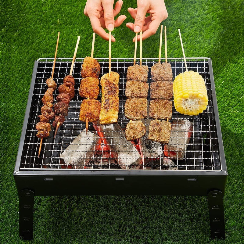 Portable Outdoor Barbeque Charcoal BBQ Grill Set Oven Foldable Carbon Grill CA