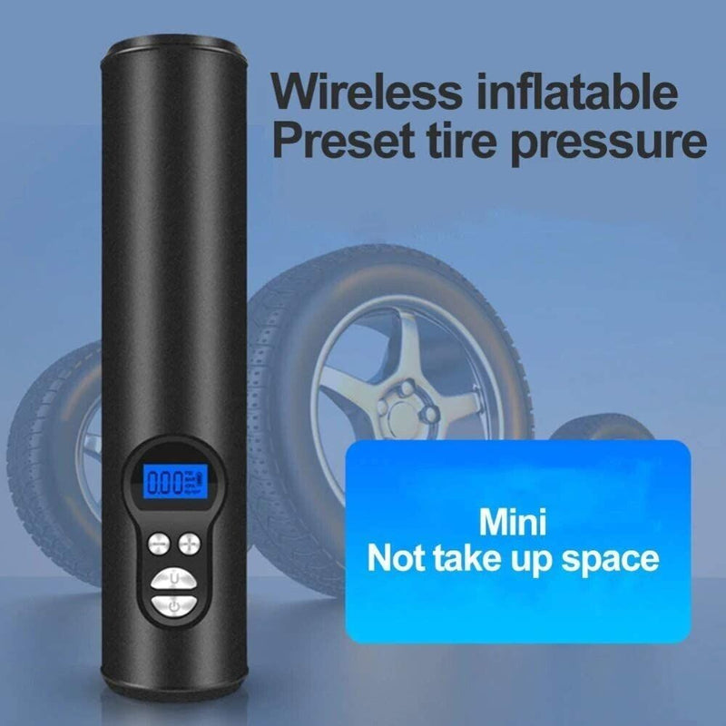 Rechargeable Wireless Mini Tire Inflator Digital Portable Air Compressor 12V
