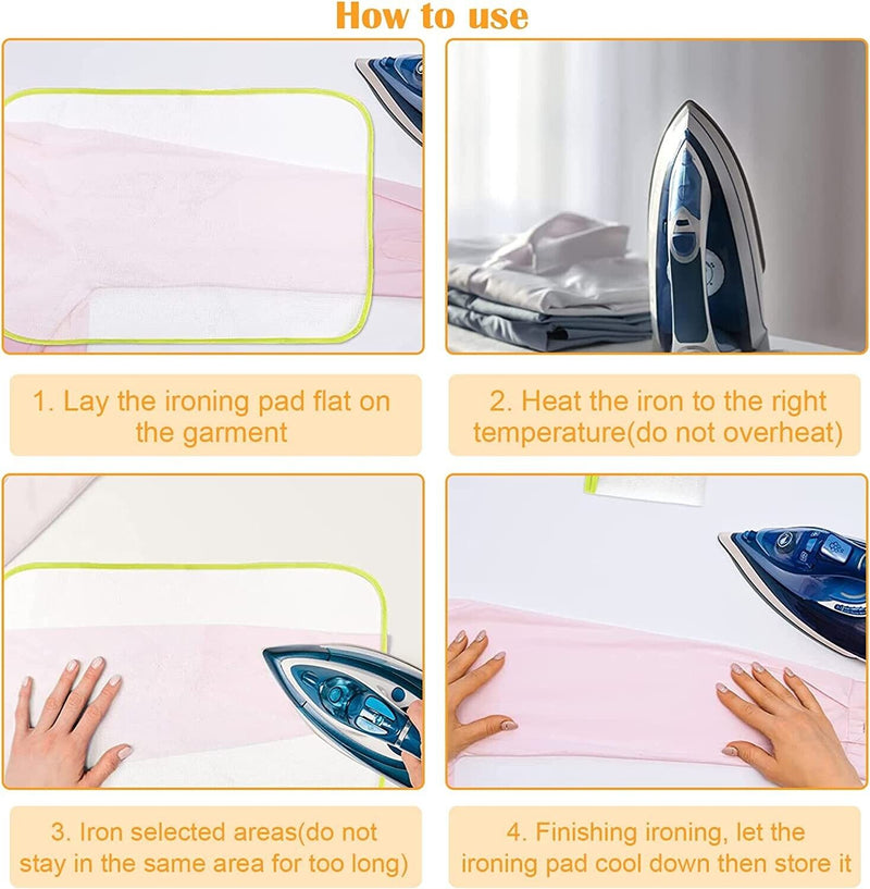 4X Heat Resistant Ironing Cloth Mesh Ironing Pad Cover Protective Board Mat Safe