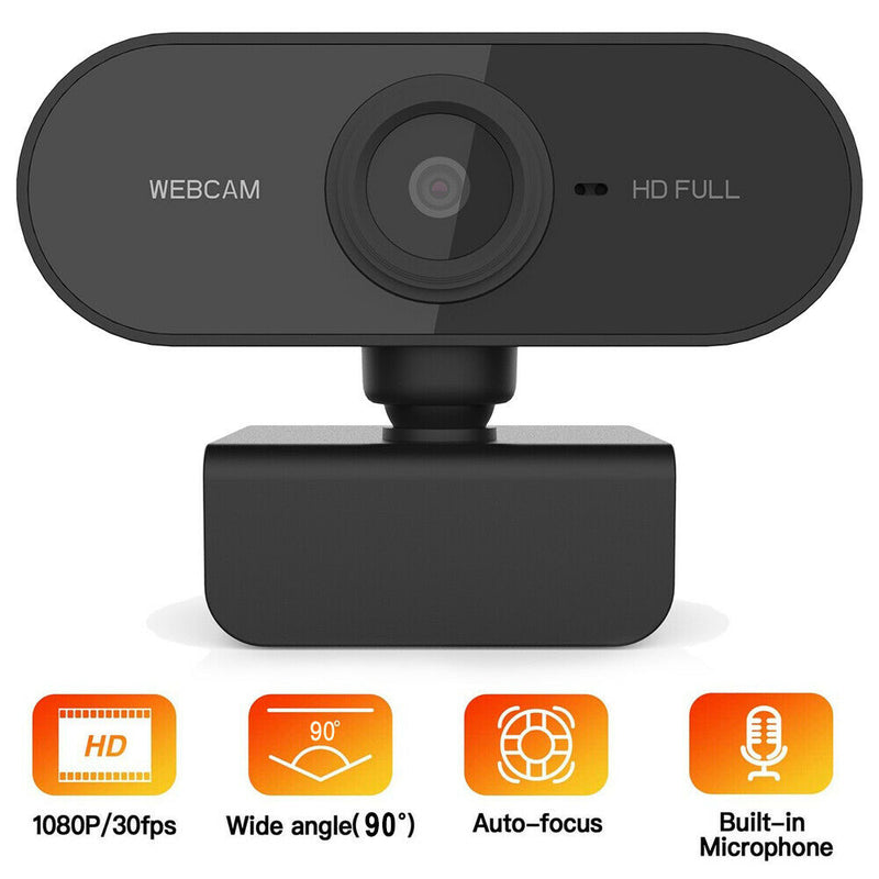 1080P High Definition USB Webcam with Microphone for Conference, Game,Study CA