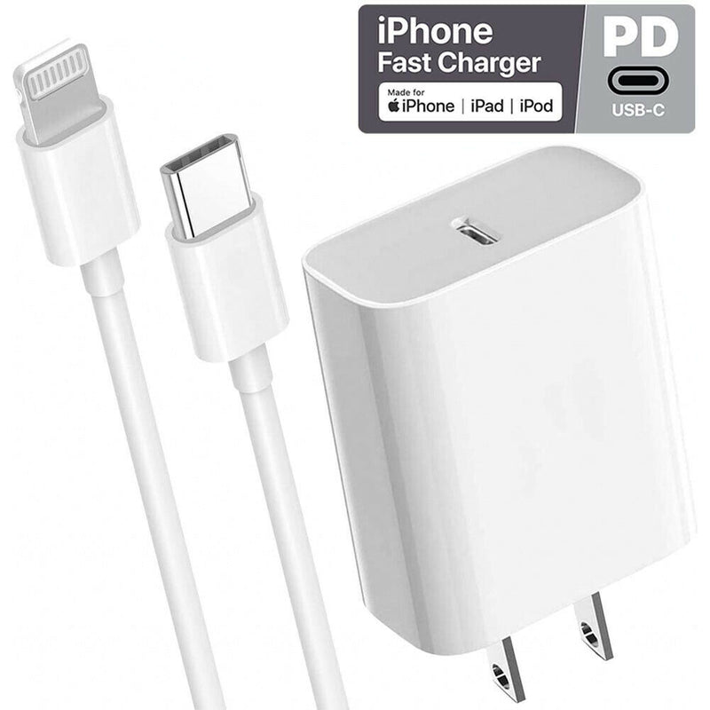 18W Fast PD USB C Wall Charger for Apple iPhone 12 SE 2020 11 Xs Max XR X 8 Plus