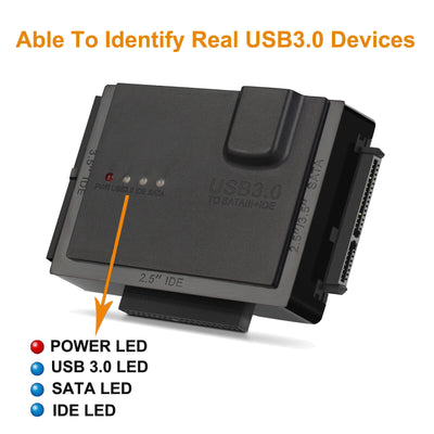 USB 3.0 2.5" & 3.5" SATA IDE HDD SSD Hard Drive External Enclosure Box 6TB