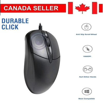 1000 Dpi Optical USB Wired Computer Mouse For PC Laptop Desktop Computers CA