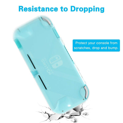 Nintendo Switch Lite Accessories-TPU Case Cover＆Tempered Glass Screen Protectors