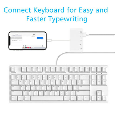 5 in 1 8-Pin to TF SD Card Reader Camera USB OTG Adapter For iPhone iPad iPod CA