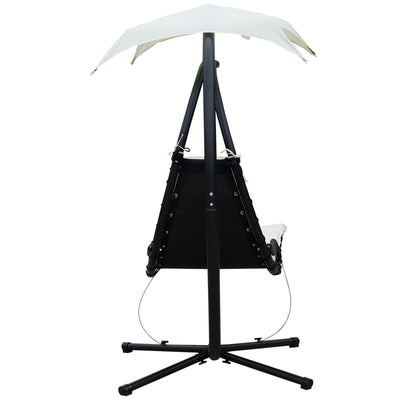 Clearance Sale Outdoor Hanging Chaise Lounge Chair w/ Canopy Air Porch Swing